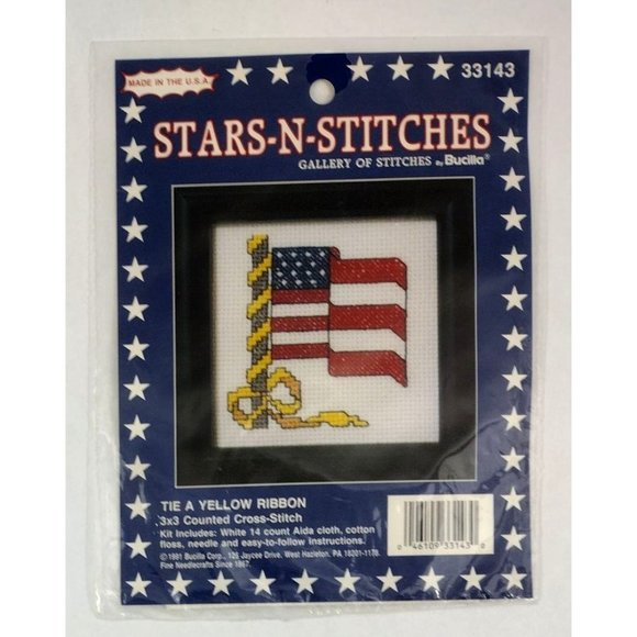 3 counted cross stitch kits - Stars-n-Stitches by Bucilla Gallery of Stitches - Picture 4 of 9